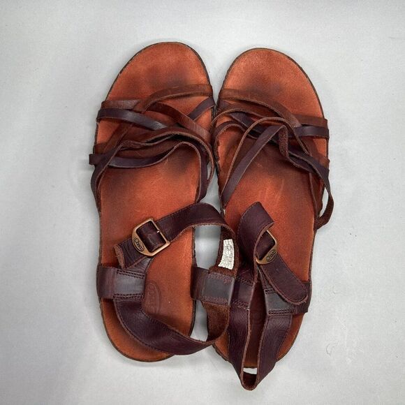 Chaco Women's Size 11 Fallon Java Leather Sandals - Picture 6 of 8